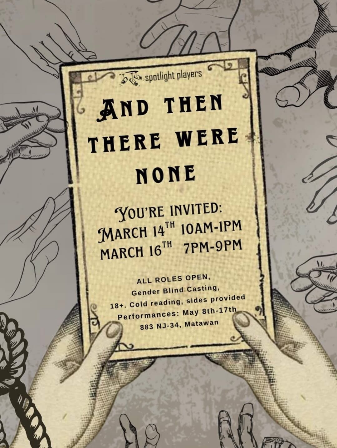 Audition for AND THEN THERE WERE NONE