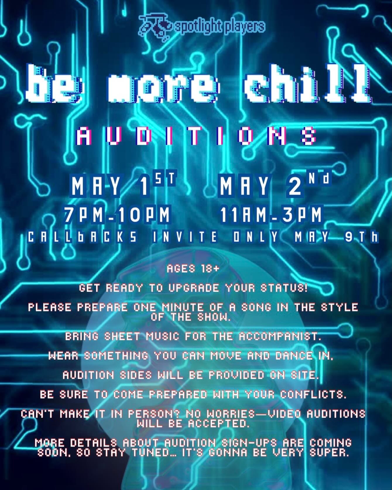 Audition for BE MORE CHILL